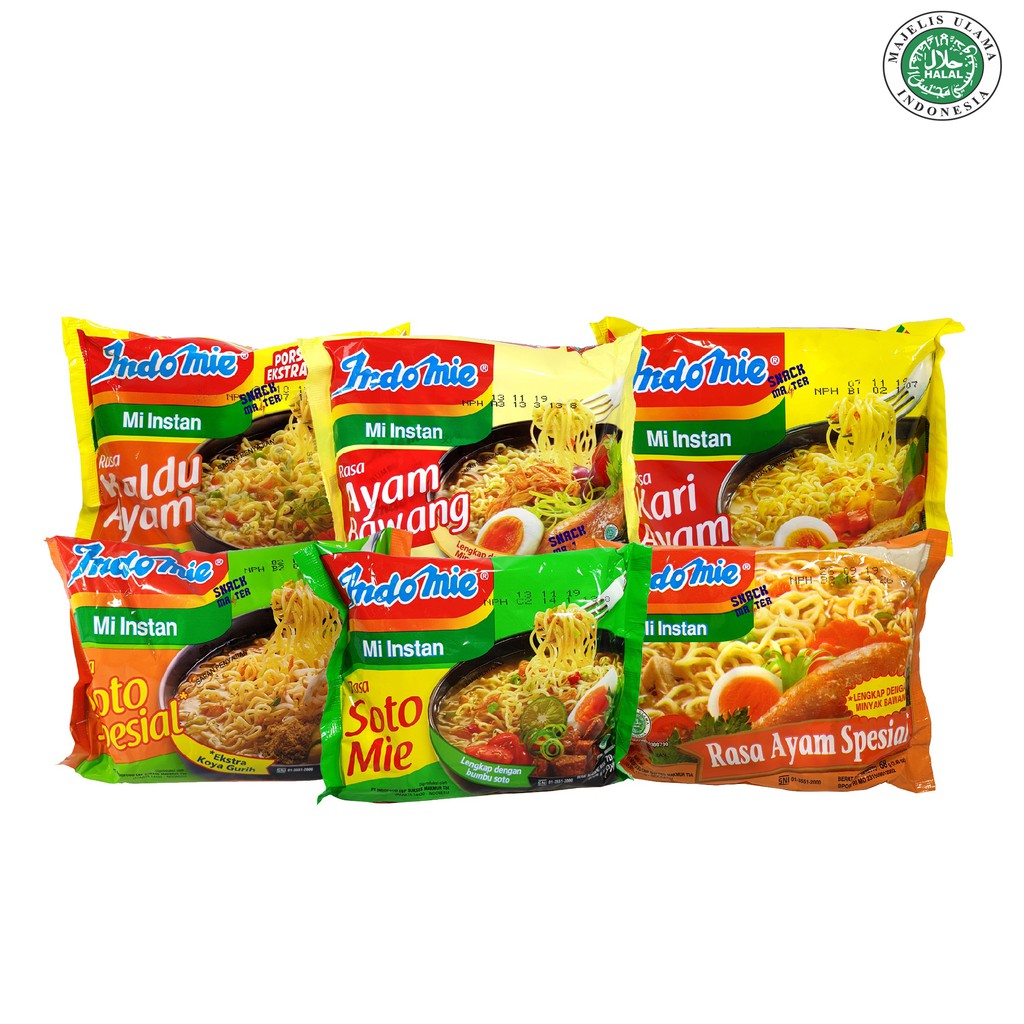 Indomie kuah berbagai rasa per bungkus