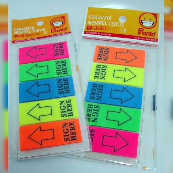 Kertas Post It Sign Here