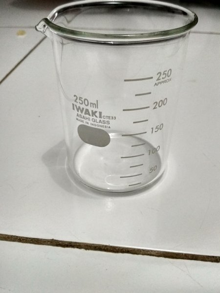 Iwaki Gelas Ukur Kaca Beaker Low Form 250 Ml Siplah 8696