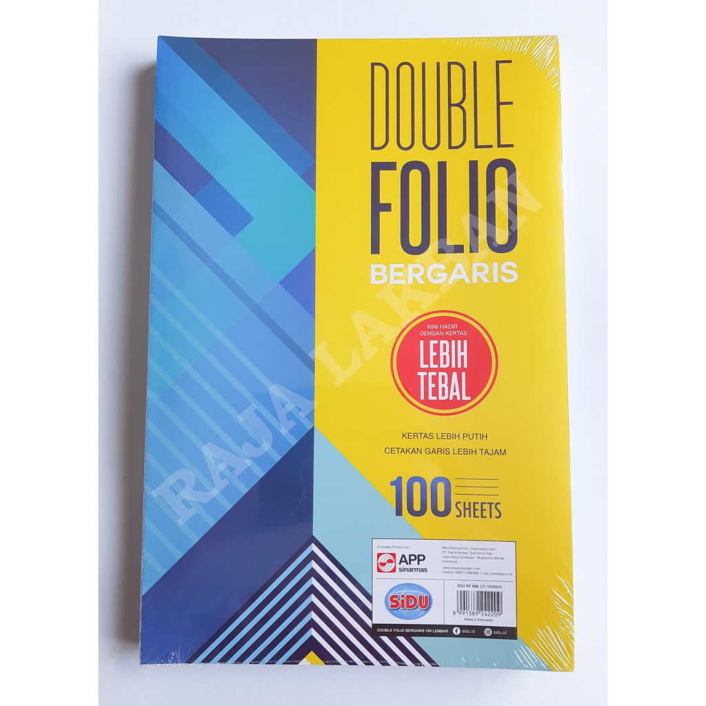 KERTAS FOLIO BERGARIS | SIPLah