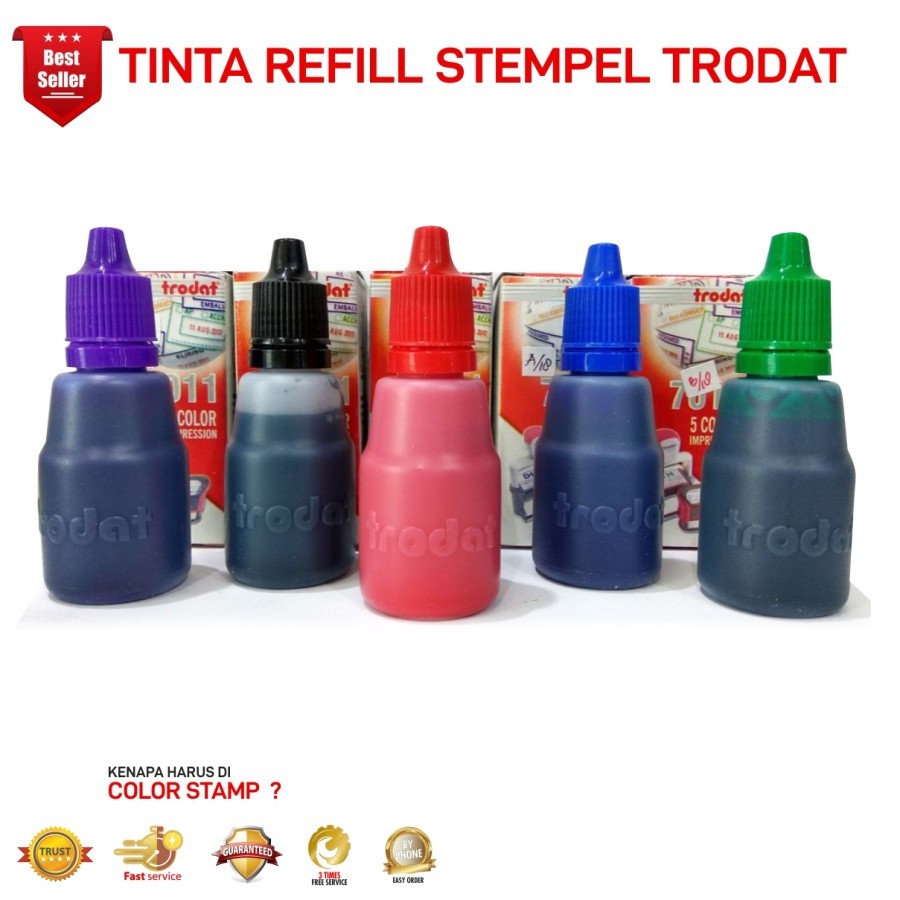 TINTA STEMPEL TRODAT INK STAMP 25ML 7011 - Hijau | SIPLah