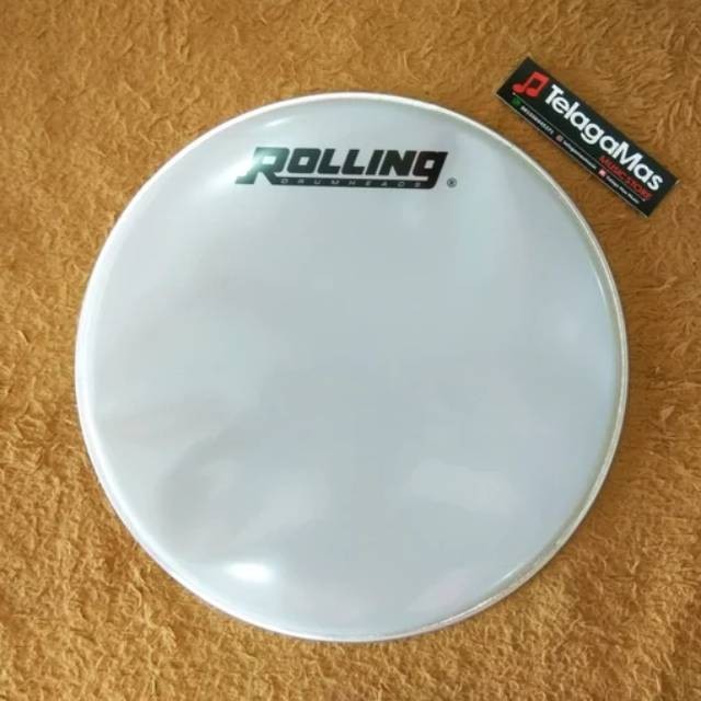 drum head mika membran 14 " inch putih rolling original SIPLah