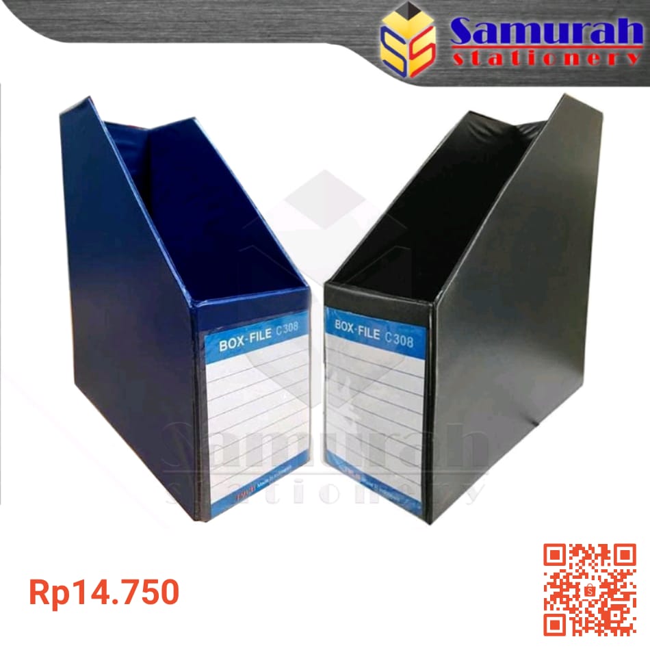Box File Lipat Tylo C308 Jumbo Warna Hitam Biru / Rak Stand C 308
