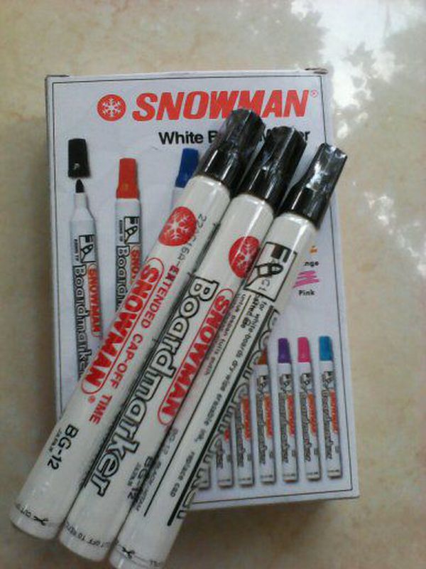 Spidol White Board Snowman Atk Lusin Siplah