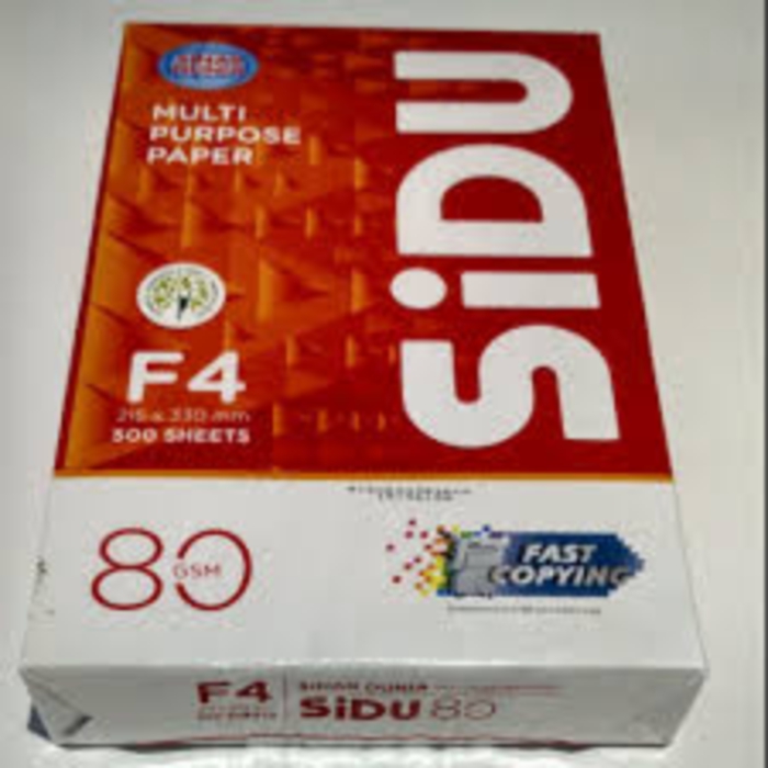 Kertas Hvs 80 Gsm Sidu F4 Siplah