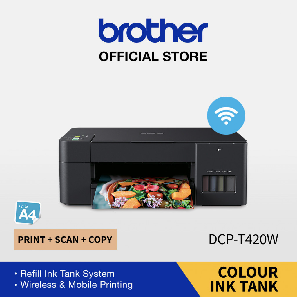 Printer Brother Dcp T420w Ink Tank Print Scan Copy Siplah