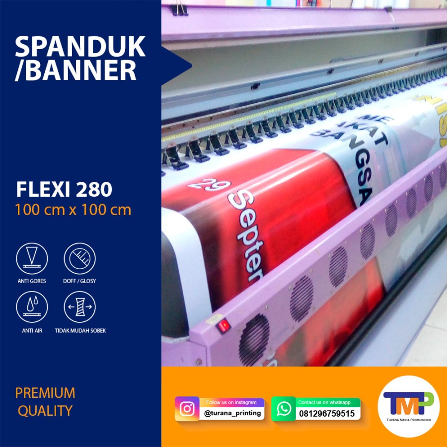 Cetak Spanduk Print Banner Baliho Online Murah Hires Flexi 280 Siplah 5355