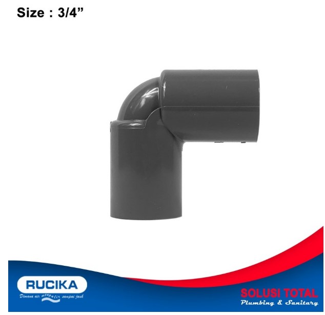 Sambungan Pipa Fitting Pvc Knee Knie Aw Elbow Aw Inch Rucika