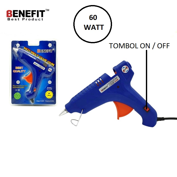 BENEFIT GLUE GUN 60 WATT BESAR SIPLah