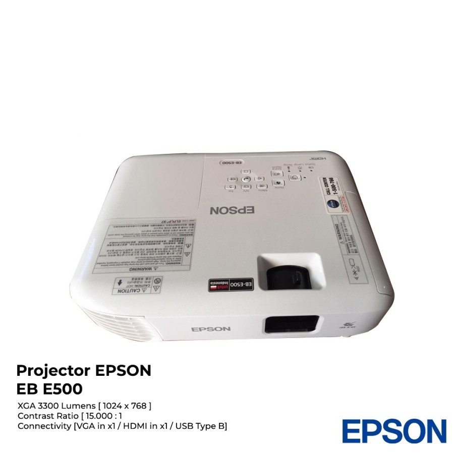 Projector EPSON EB E500 XGA 3300 Lumens [1024 x 768] SIPLah