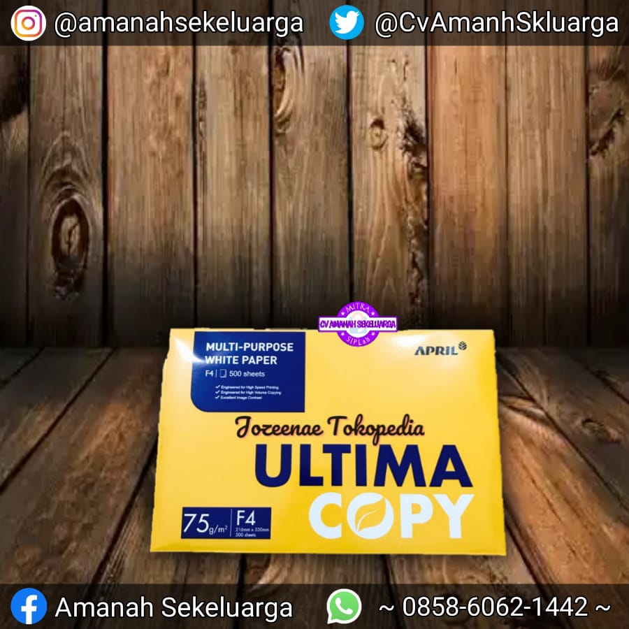 Kertas Hvs F4 75 Gr Ultima Copy Siplah