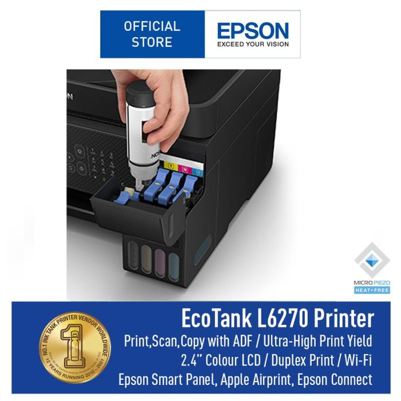 Printer Epson L 6270 A4 Ecotank Print Scan Copy Wifi Duplex With Adf Ep006 Siplah 4338