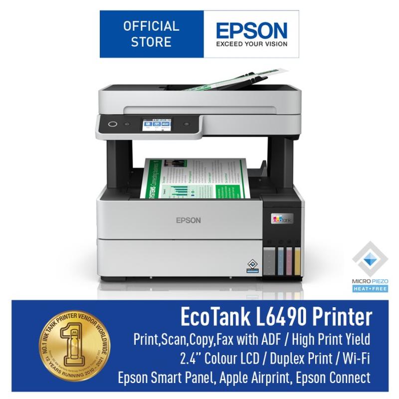 Printer Epson L 6490 A4 All in One Print Scan Copy ADF Duplex Wireless