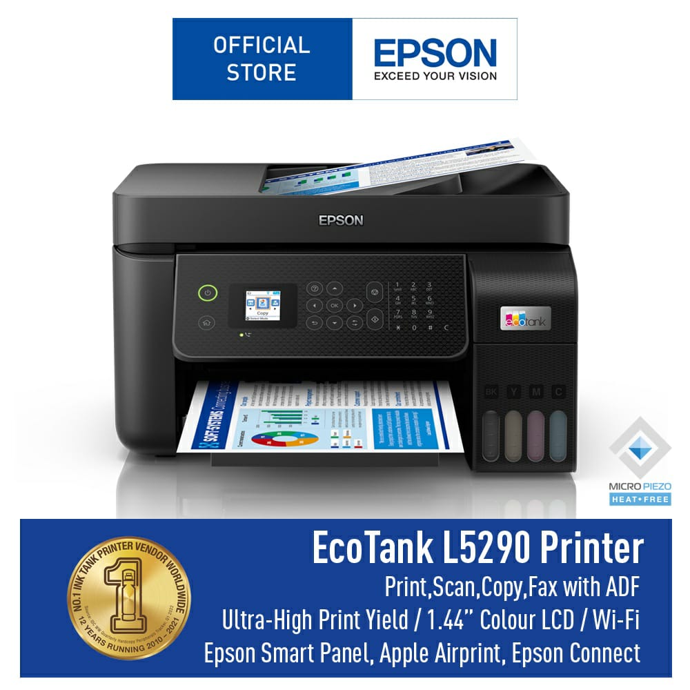 Printer Epson L5290 WiFi AllinOne Ink Tank Printer with ADF SIPLah