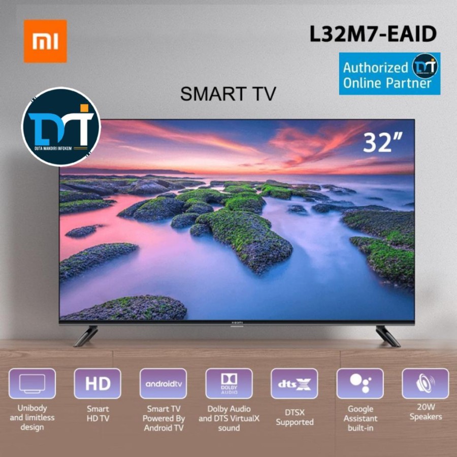 Xiaomi Mi TV A2 32" L32M7 EAID - HD Smart Android TV Digital Bezelless ...