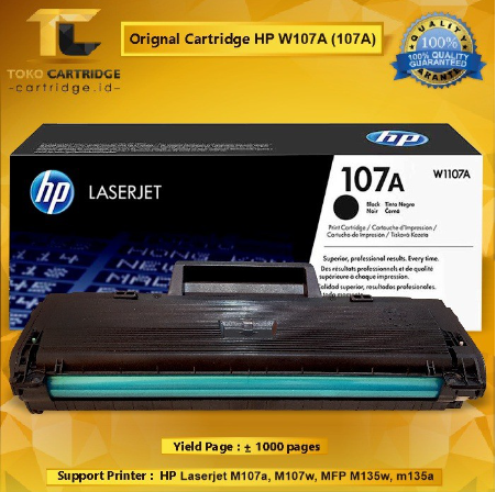 Cartridge Toner Laserjet HP W1107A M107A 107A 107W 105A 106A New ...