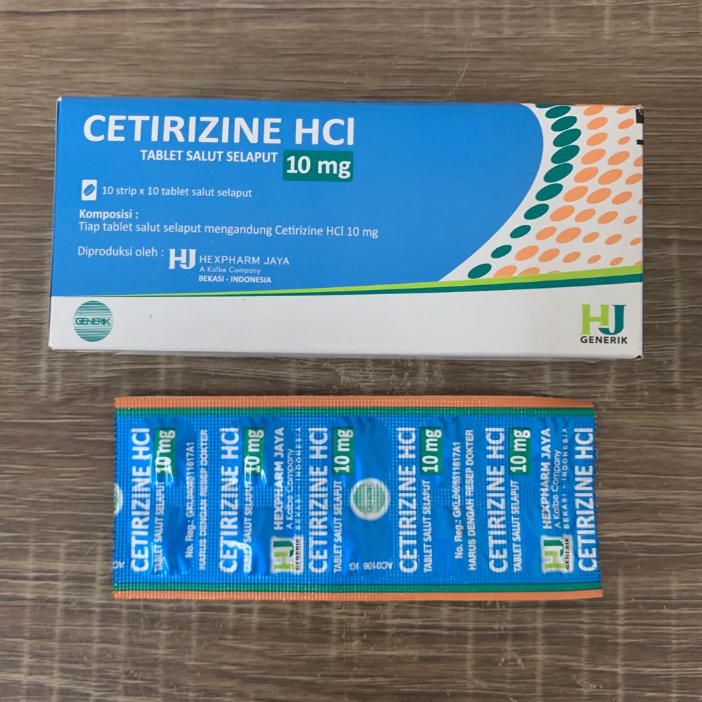 Cetirizine Hj 10mg Tablet Per Strip Siplah