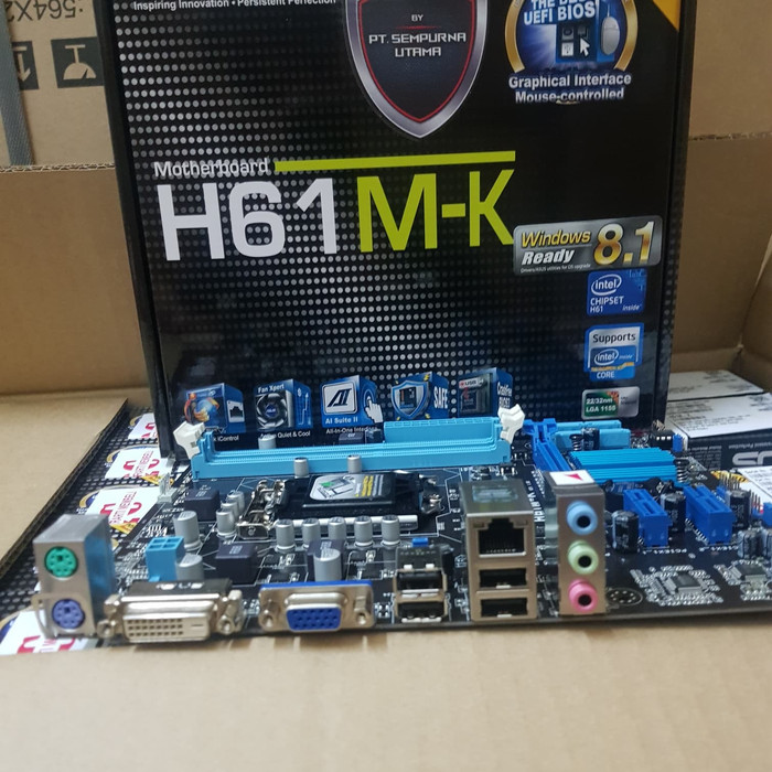 Motherboard asus h61 SIPLah