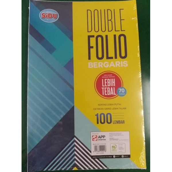 Kertas Double Folio Bergaris | SIPLah