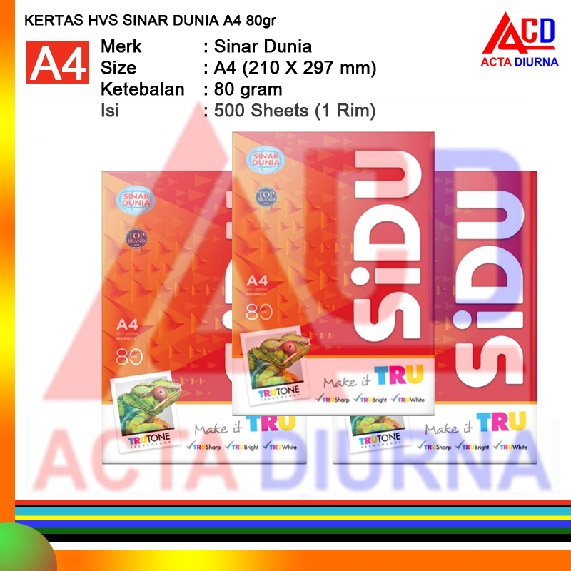 Kertas HVS Sinar Dunia A4 80 Grm | SIPLah