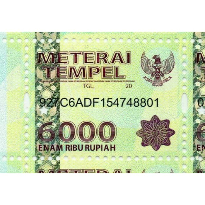 Materai 6000 siplah