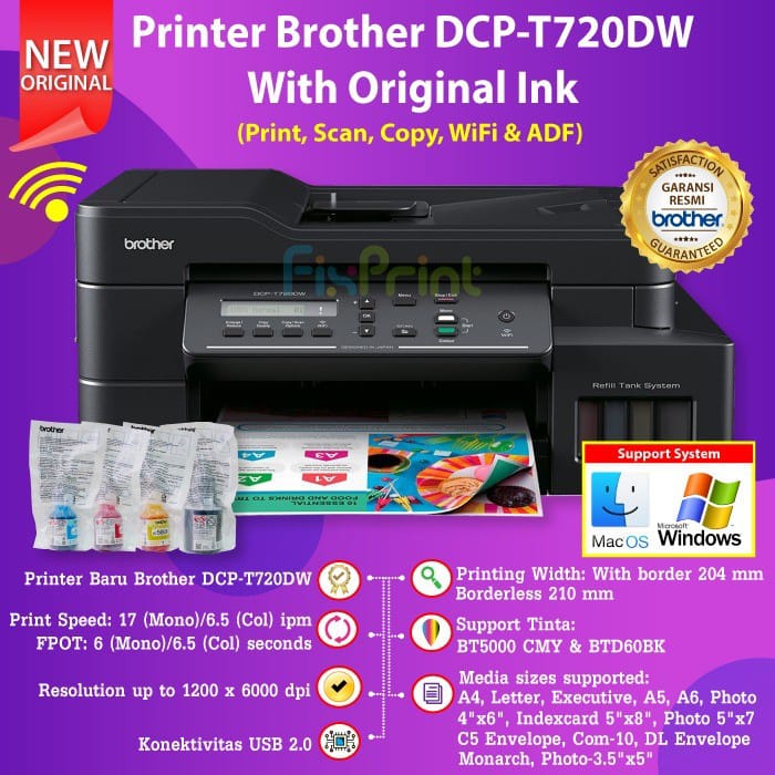 Brother print. Принтер brother DCP-t510wr какая краска нужна. Принтер brother t720dw печатает пустой лист. Печатающая головка где на принтере brother t720dw.