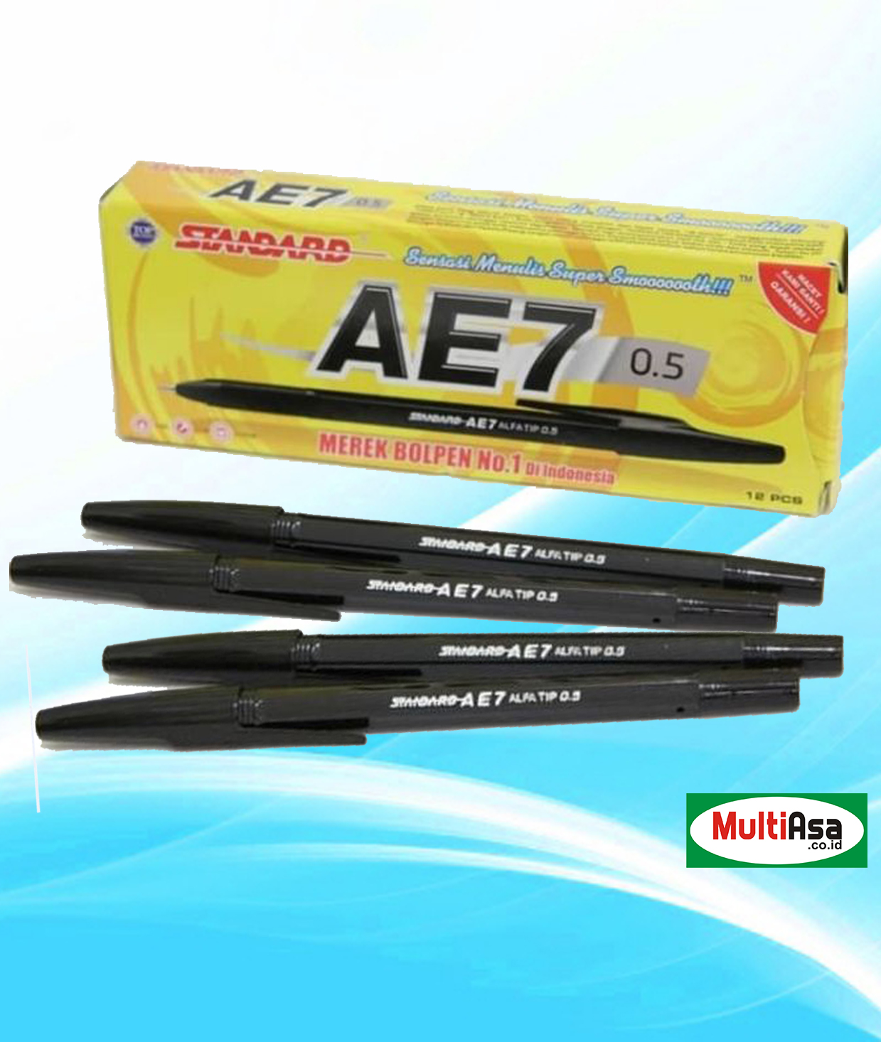 Pulpen AE7 Standard Hitam | SIPLah