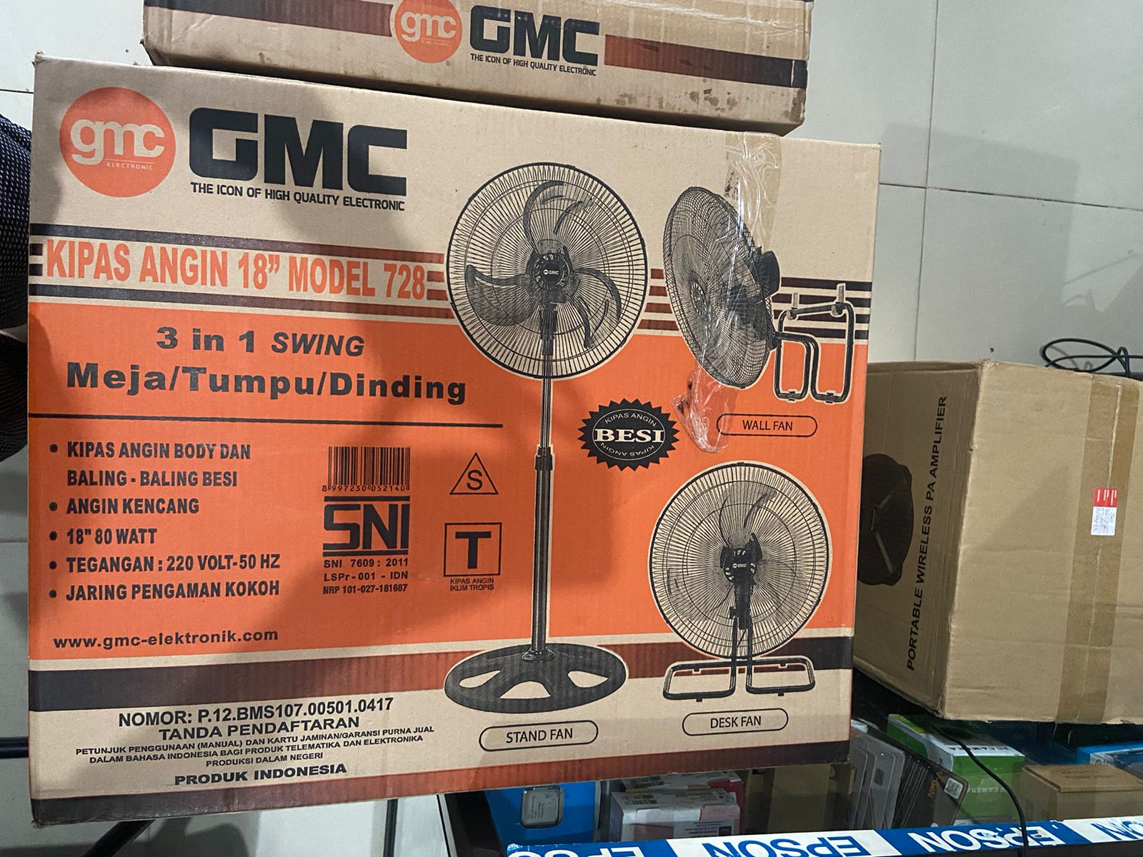 Kipas Angin GMC 18" Model 728 SIPLah