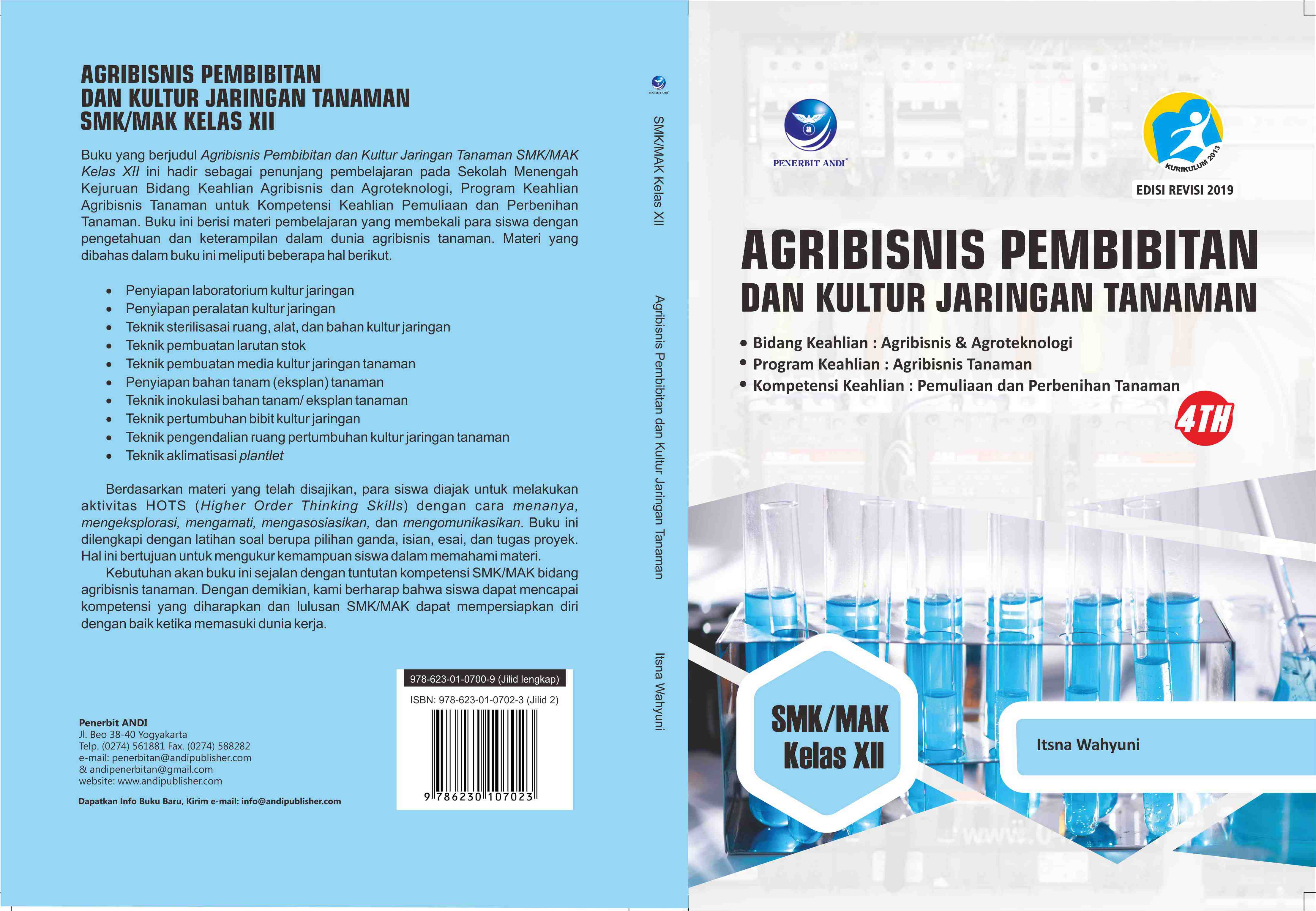 Agribisnis Pembibitan Dan Kultur Jaringan Tanaman Kl XII (4th) | SIPLah