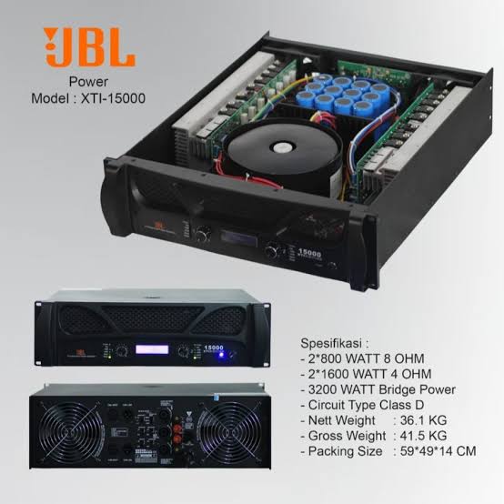 JBL POWER AMPLIFIER XTI15000 SIPLah