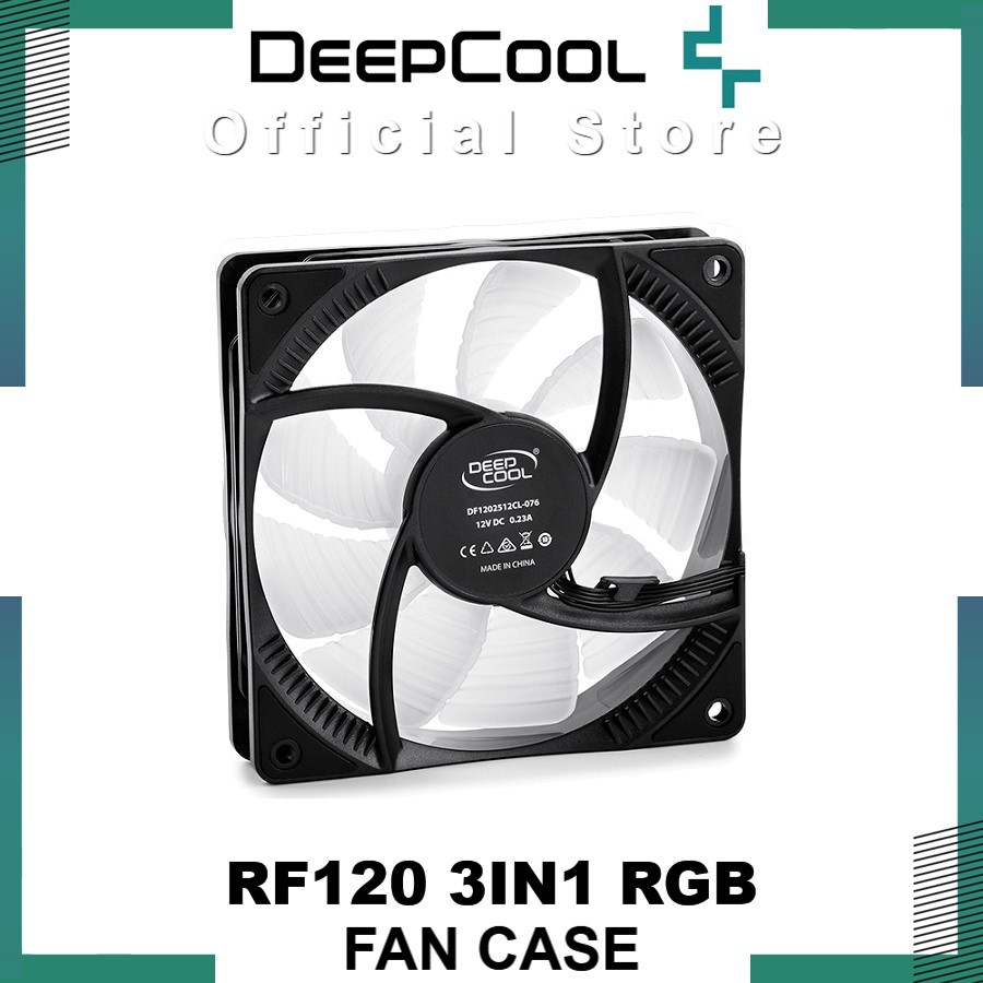 Deepcool Rf 120 3 In 1 Rgb Led Fan Casing Siplah