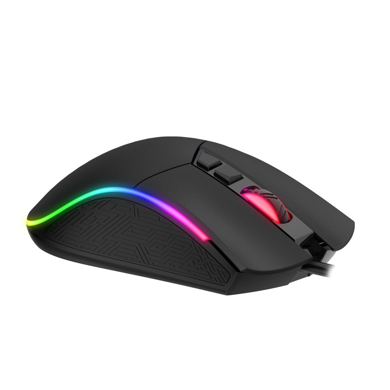 Havit MS1001 RGB Backlit Programmable Wired Optical Gaming Mouse with 7 ...