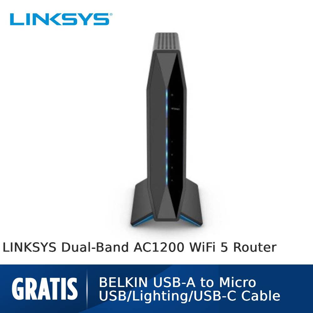 Linksys Dual Band Ac1200 Wifi 5 Router E5600 Siplah