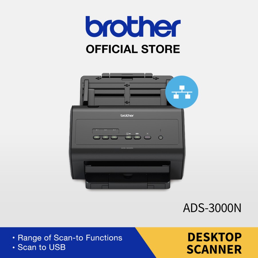 Brother Ads 3000n High Speed Network Document Scanner Siplah 0985