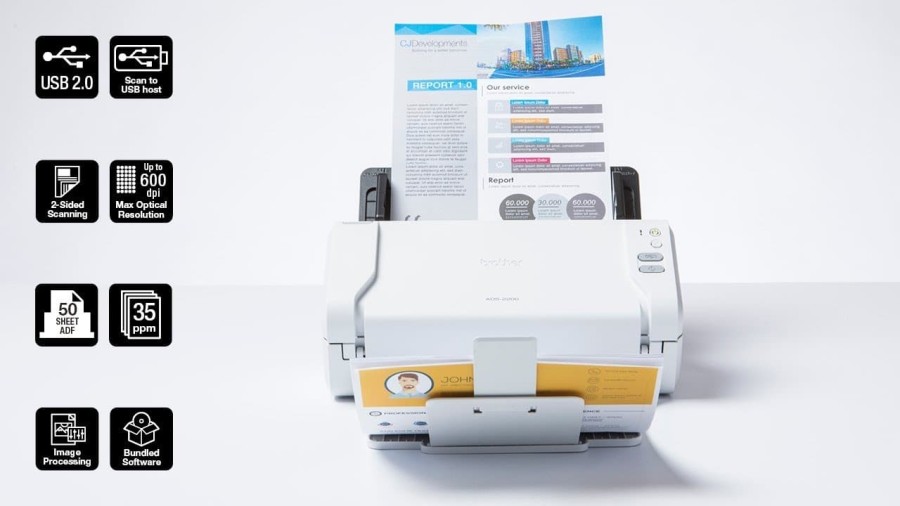 Brother ADS2200 High Speed Desktop Document Scanner SIPLah