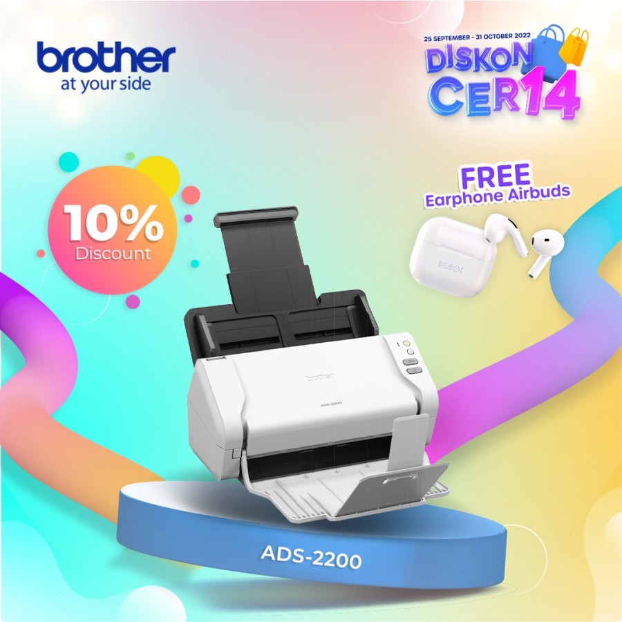 Brother ADS2200 High Speed Desktop Document Scanner SIPLah