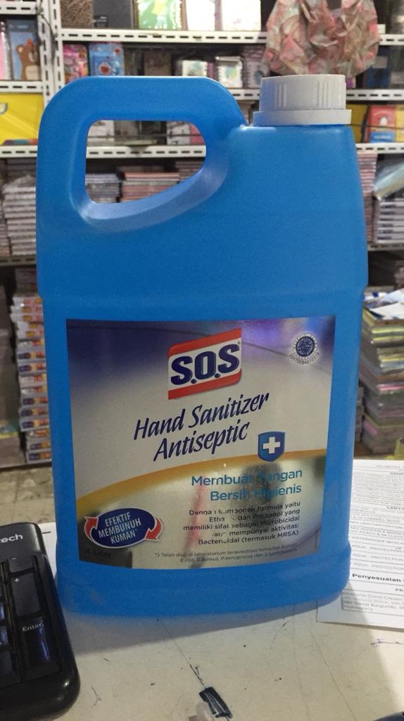 Hand Sanitizer Sos 4 L Siplah