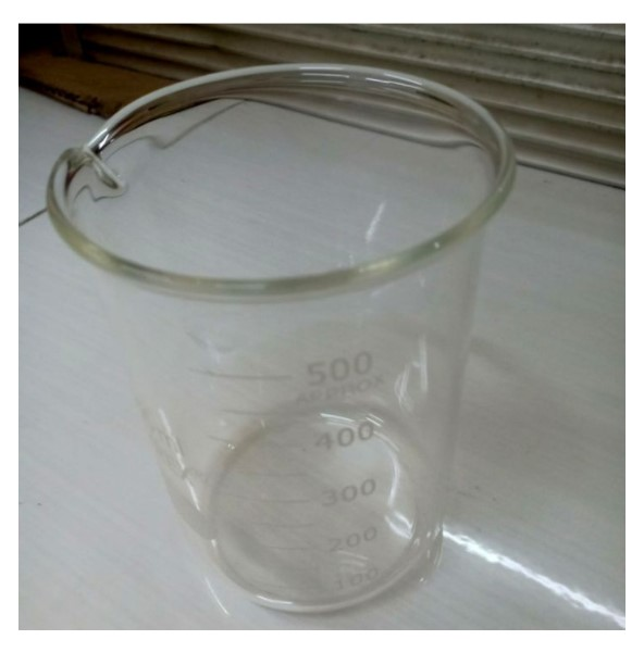 Gelas Kimia Beaker Glass 500 Ml Siplah 4430