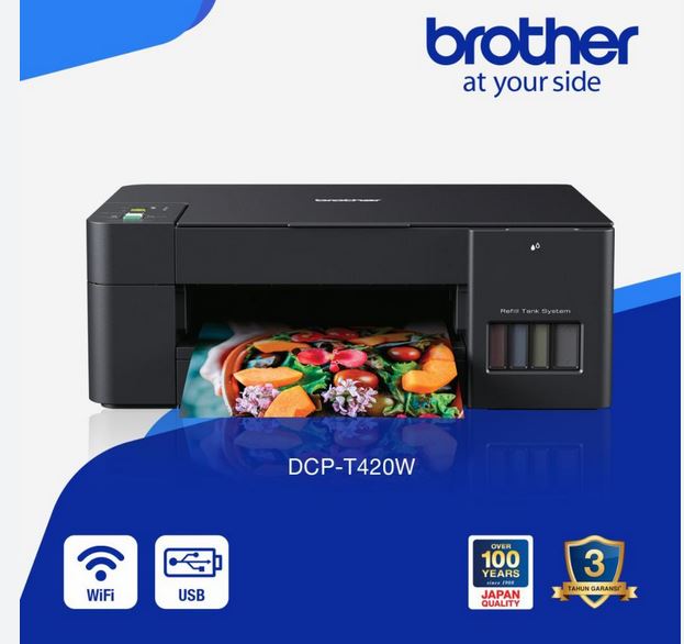 Printer Brother DCP-T420W / 420W Garansi Resmi T420 All In One Wifi ...