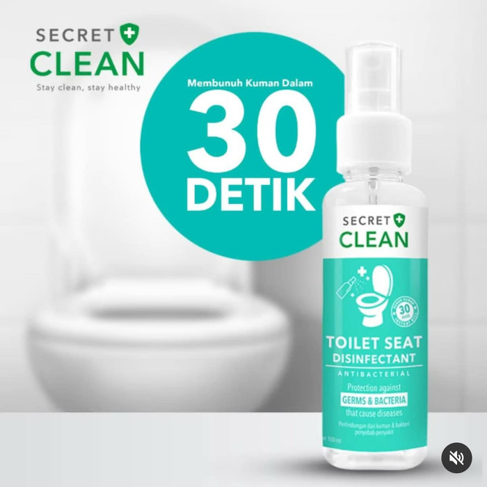 SECRET CLEAN LIQUID TOILET SEAT DISINFECTANT 100 ML SIPLah