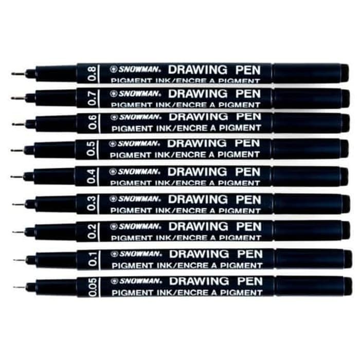 Belanja Drawing Pen 0,1 0,2 0,3 04 0,5 0,6 0,7 0,8 di Toko Buku Sukses