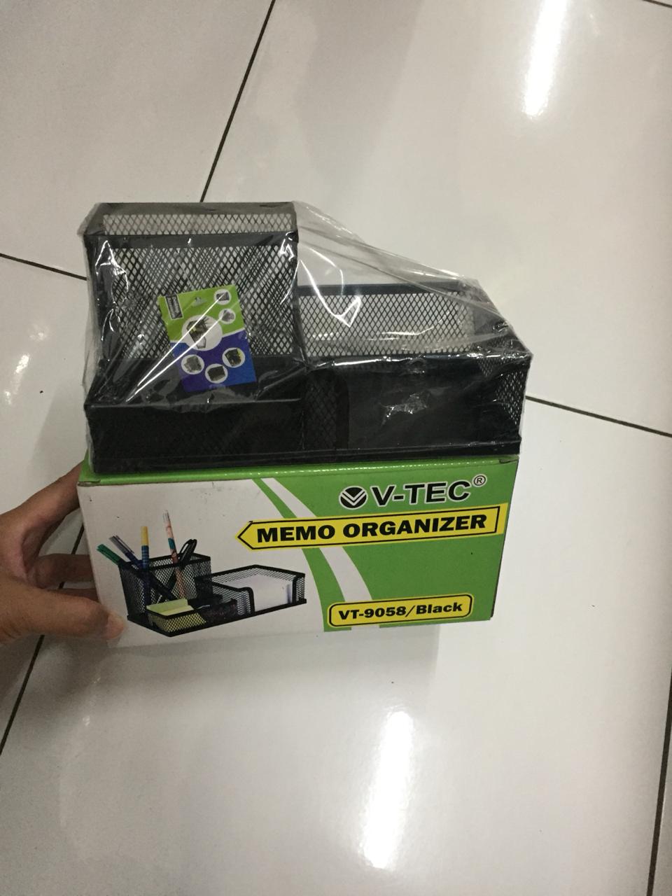 Tempat Pulpen Pensil Meja Desk Set V Tec Siplah