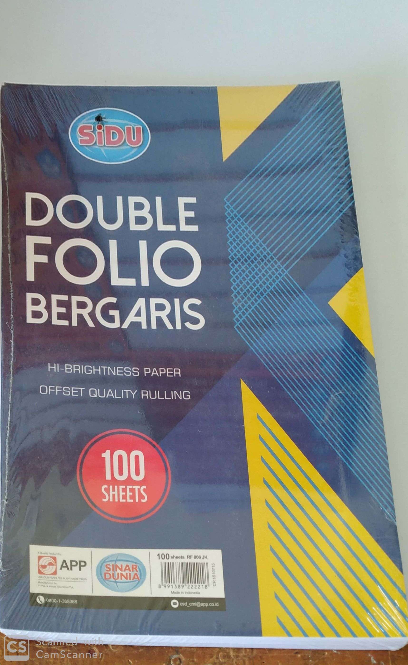 Double Folio Bergaris | SIPLah