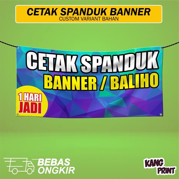 Cetak Spanduk/Banner/Baliho Murah Bahan Flexy 280 Hires [TKNF] | SIPLah