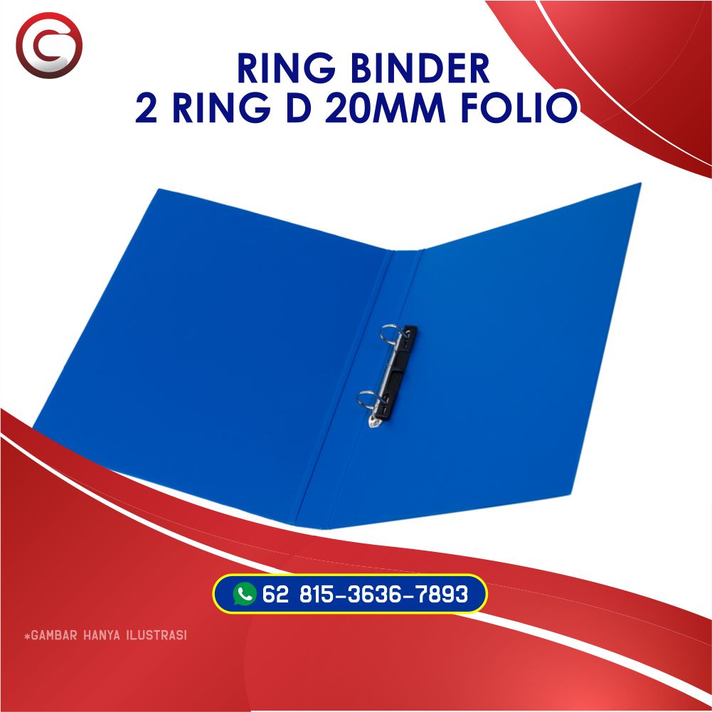 Ring Binder 2 Ring D 20mm Folio SIPLah