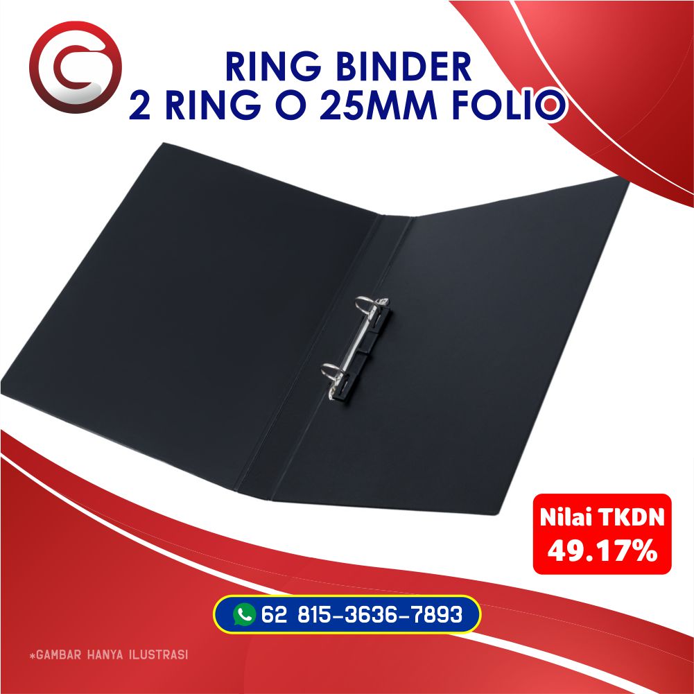 Ring Binder 2 Ring O 25mm Folio SIPLah