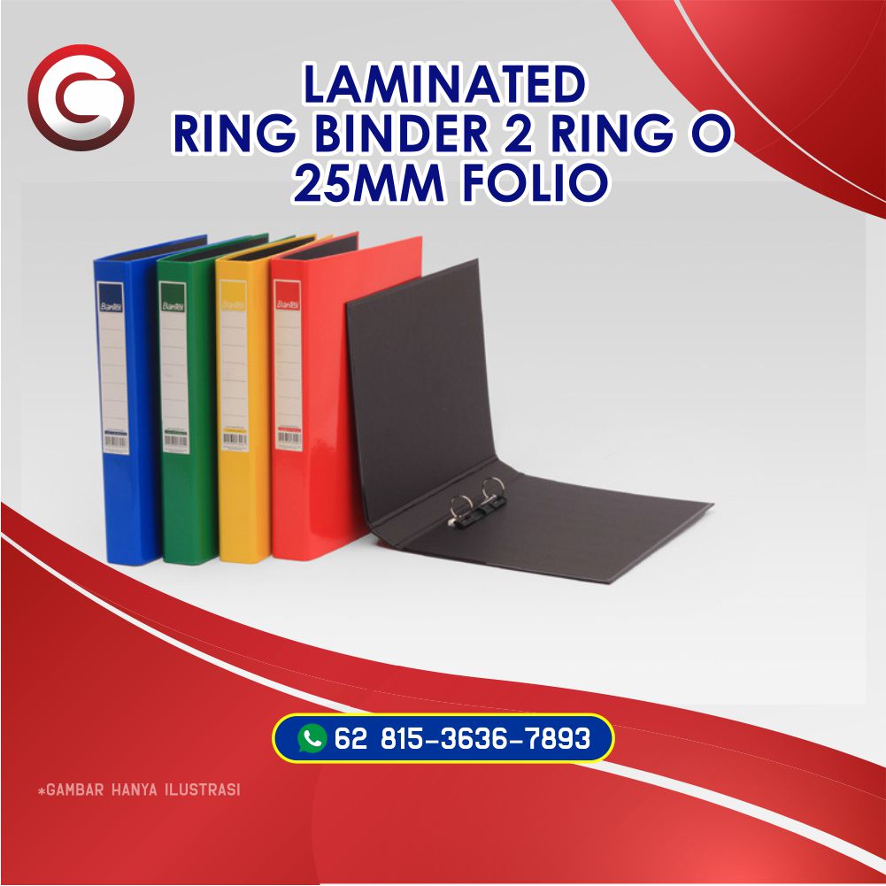 Laminated Ring Binder 2 Ring O 25mm Folio SIPLah