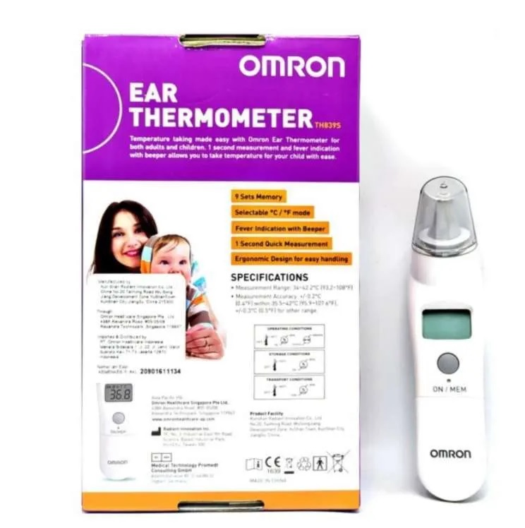 Termometer / Thermometer Infrared for ear Omron TH839S / TH 839S SIPLah