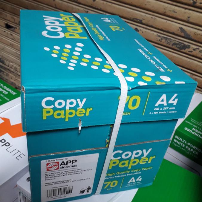 Kertas Hvs F4 70 Gram Merk Paper One Siplah