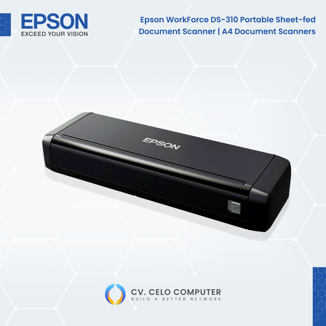 Epson WorkForce DS310 Portable Sheetfed Document Scanner A4
